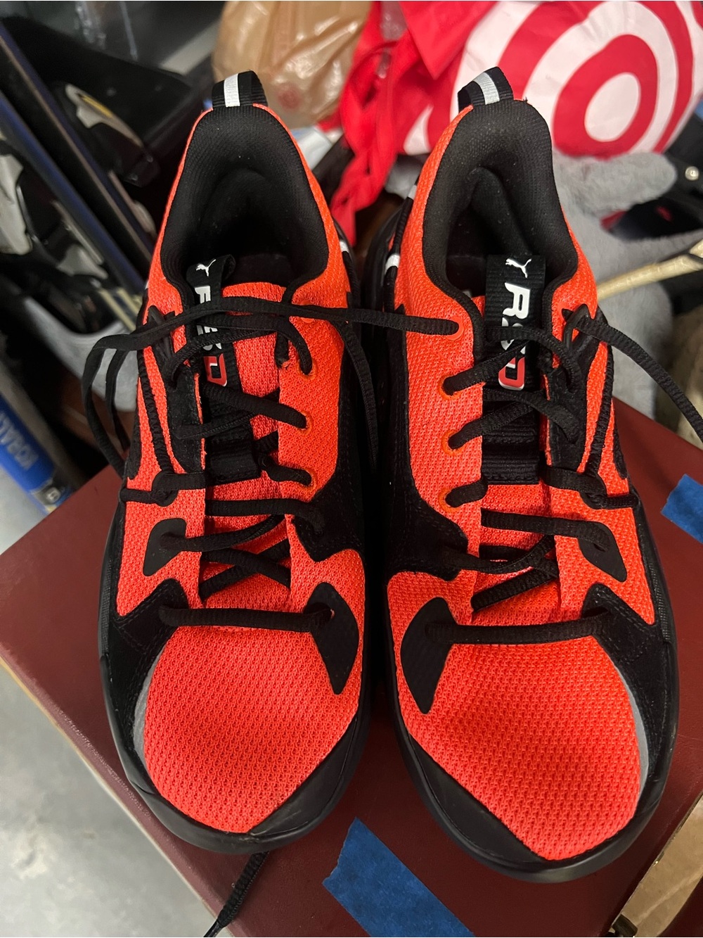 Puma Women's Athletic Shoes - Bright Orange & Black